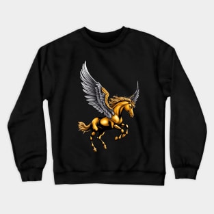 Der Flug des goldenen Pegasus Crewneck Sweatshirt